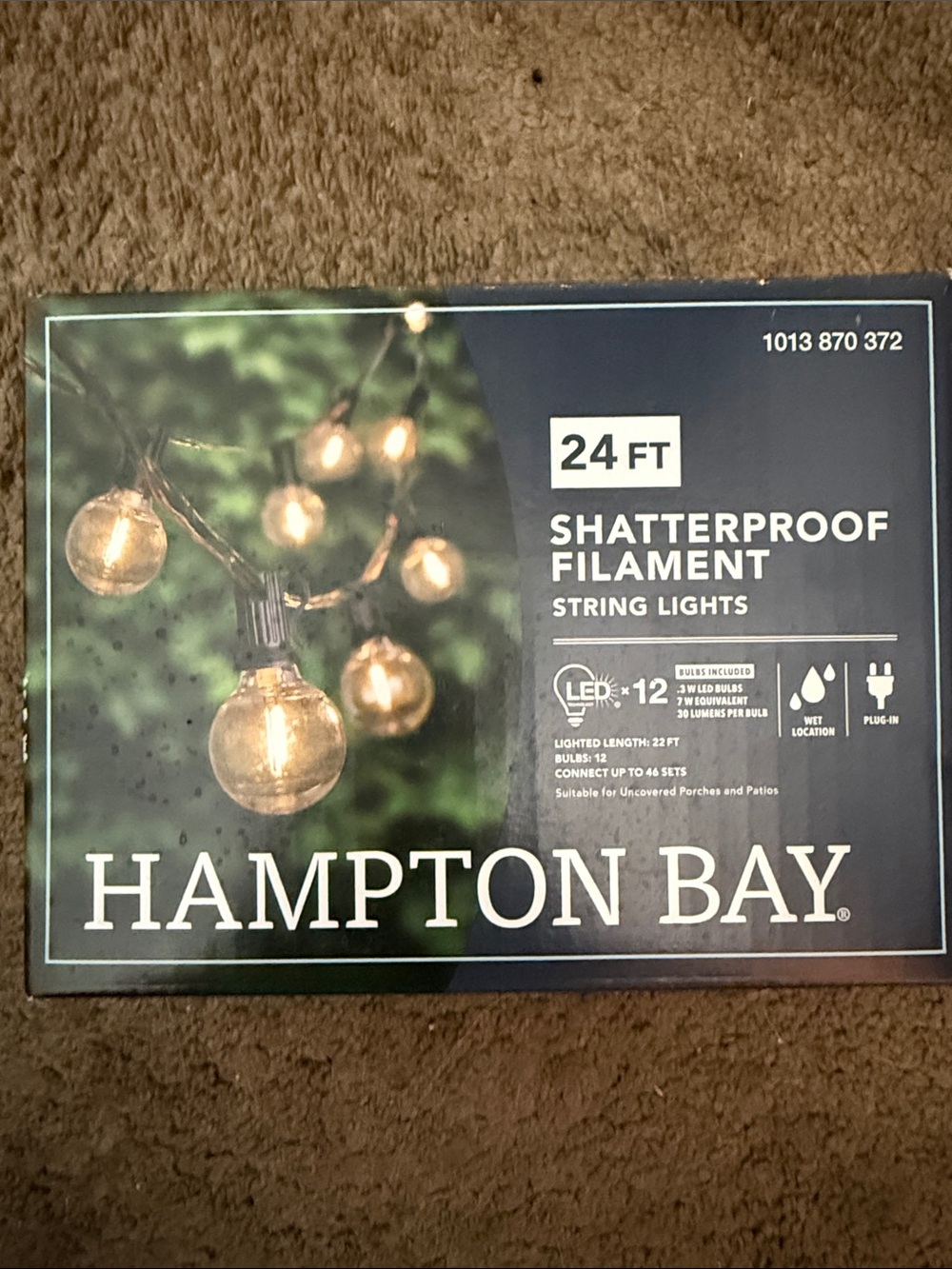 24ft Shatterproof Filament String Lights - Warm White